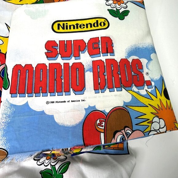 Vintage Zelda Nintendo Super Mario Bros & Legend Of Zelda Twin Sheet Set1988 - Picture 1 of 11
